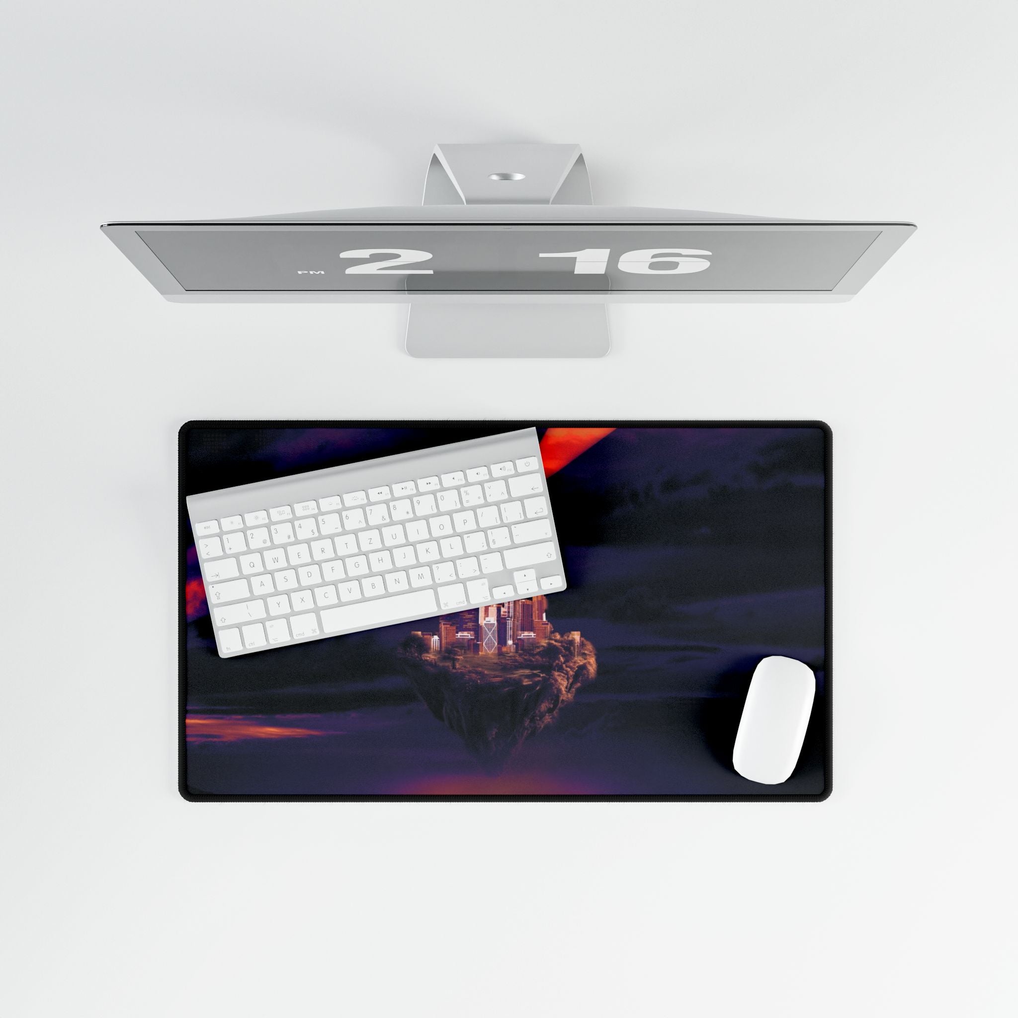 Abandoned Desert City Gaming Mouse Pad - Dystopian Desk Mat