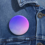 Starfield Space Galaxy Pin - Cosmic Purple Art Button