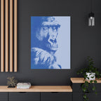 Educated Gorilla Canvas Wall Art - Abstract Modern Primate Decor