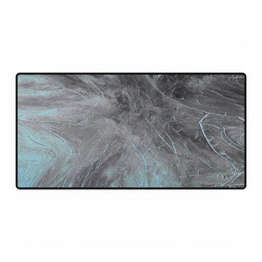 From The Ashes Desk Mat - Black Grey Abstract Mouse Pad