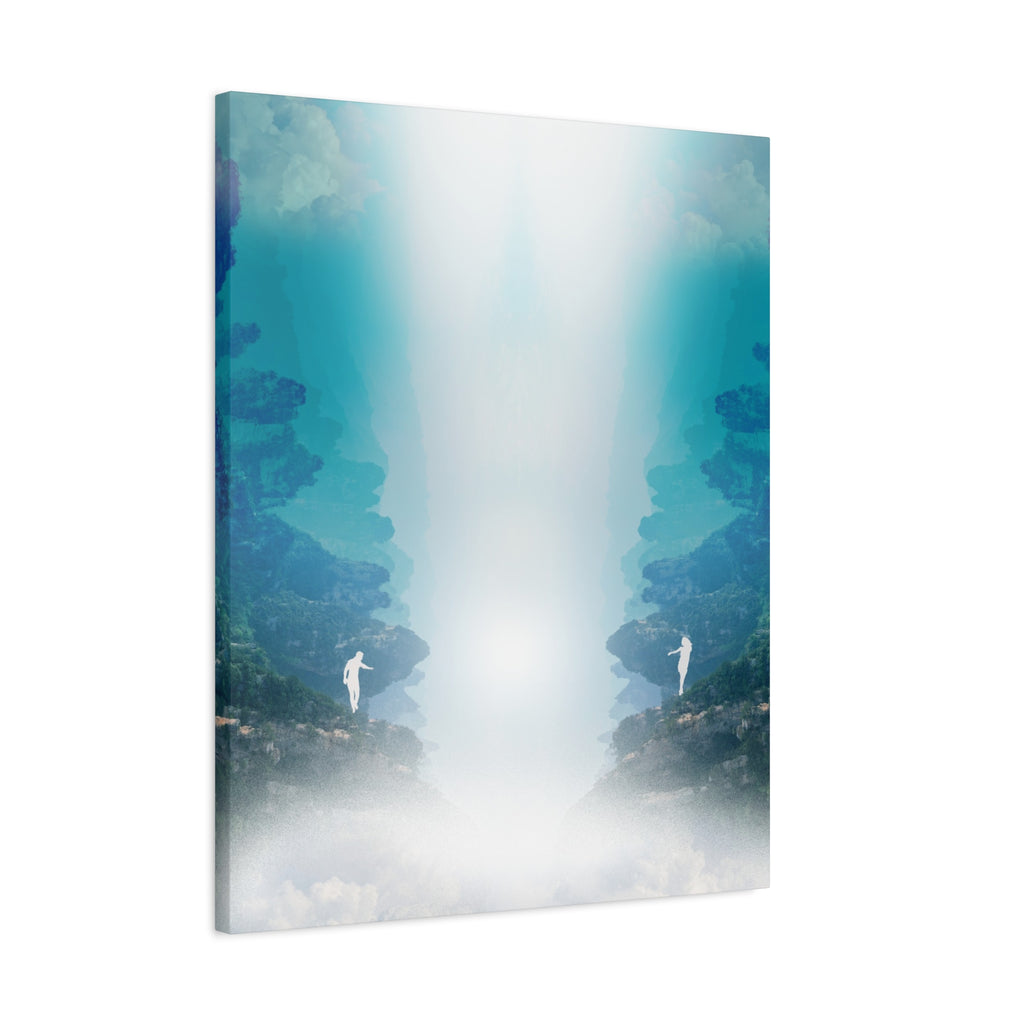 Lost Lovers Canvas Wall Art - Couple Surreal Landscape Decor