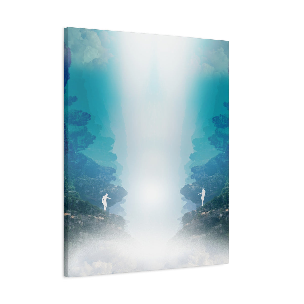 Lost Lovers Canvas Wall Art - Couple Surreal Landscape Decor