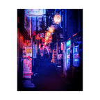 Japanese City Punk FX Poster Print - Neon Cyberpunk Alley Art