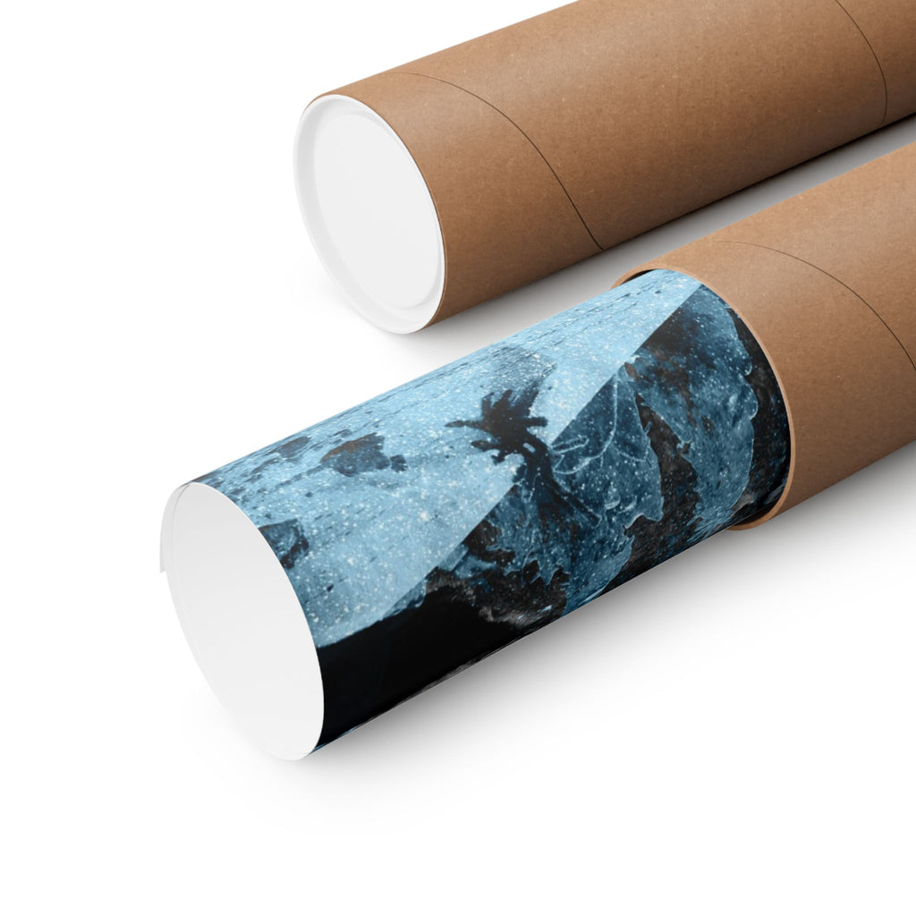 Winter Aurora Light - Torn Appart Matte Poster Print