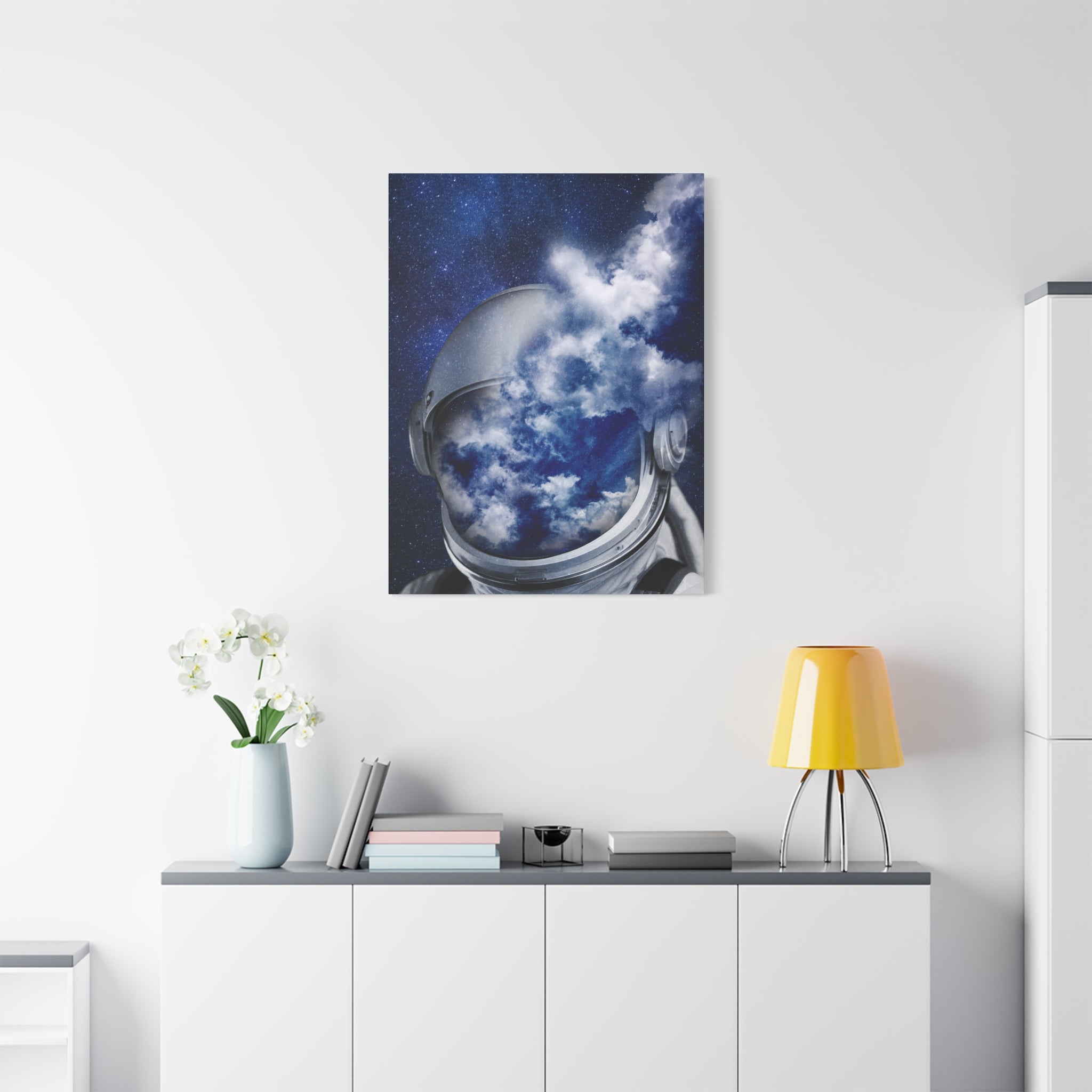 Psychedelic Astronaut Canvas Wall Art - Dreamy Space Decor