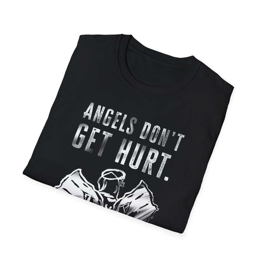 Angels Don't Get Hurt Graphic Tee - Grunge Statement Shirt