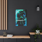 Grunge Space Man Canvas Art - Urban Graffiti Astronaut Decor