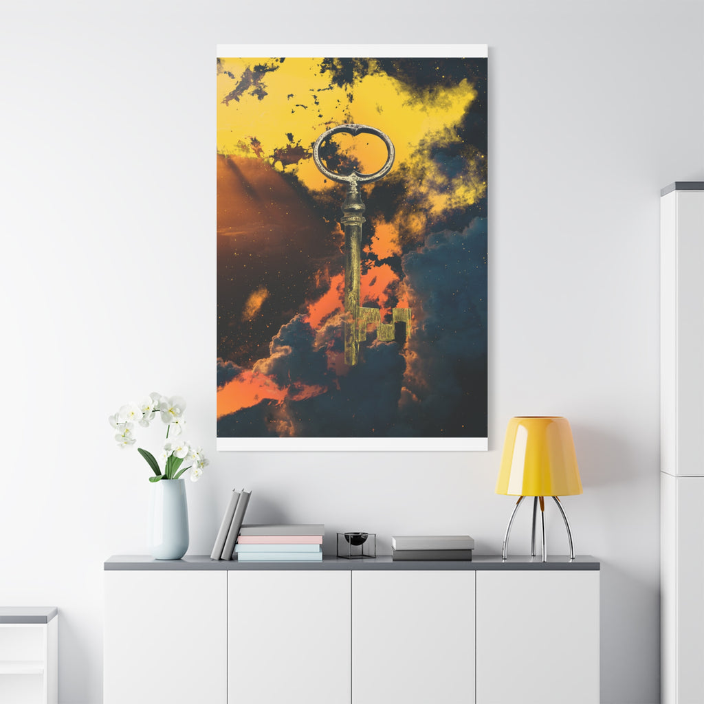 Key To The Kingdom Canvas Wall Art - Fantasy Mysterious Decor