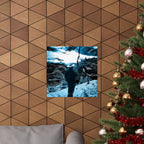Winter Aurora Light - Torn Appart Matte Poster Print
