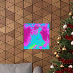 Melted Zone Poster - Surreal Melting Abstract Art Print