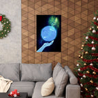 Solar Hand Poster - Abstract Spiritual Cosmic Art Print