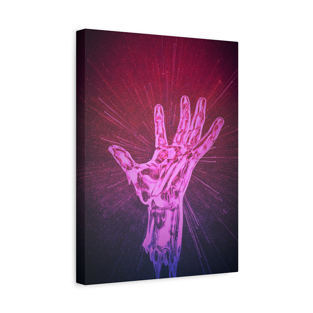 Hand of the Stars Galaxy Canvas Art - Mystical Astrology Wall Decor