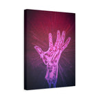 Hand of the Stars Galaxy Canvas Art - Mystical Astrology Wall Decor