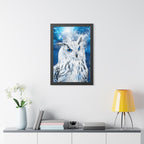 Frost Owl Poster - Ethereal Winter Woodland Art Print