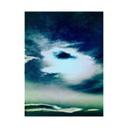 Sunset Space Mountains Matte Poster Print