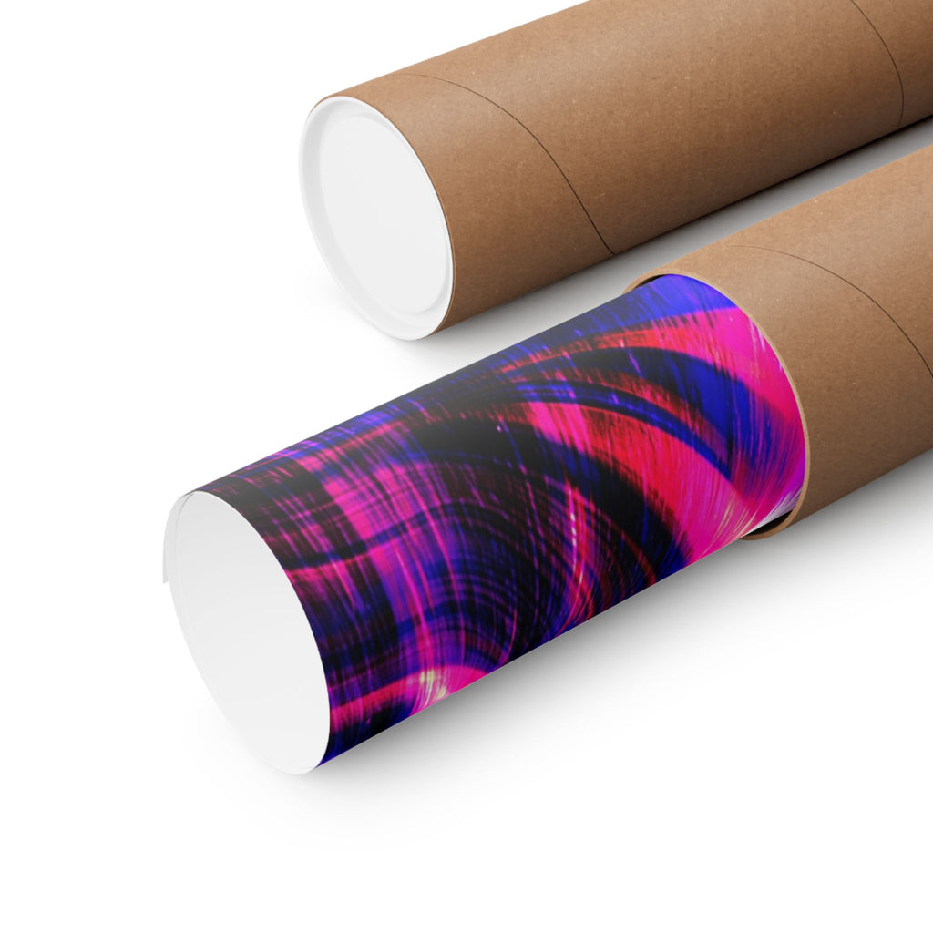 Purple Pink Wormhole Poster - Special Edition Cosmic Vortex Art