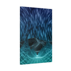 Cyber Wave Escape Canvas Art - Futuristic Neon Synthwave Decor