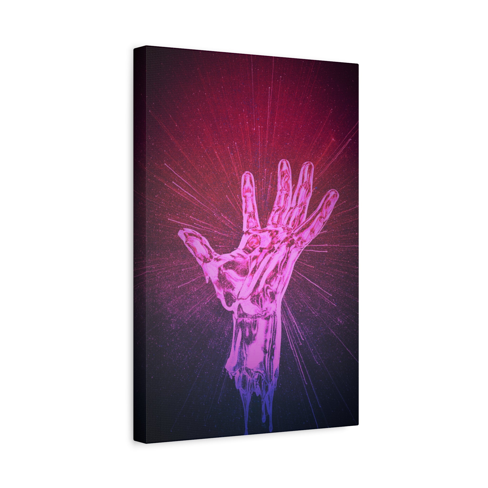 Hand of the Stars Galaxy Canvas Art - Mystical Astrology Wall Decor