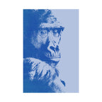 Educated Gorilla Poster - Abstract Primate Art Print