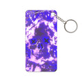 Vaporwaave Neon Skull Acrylic Charm Keychain