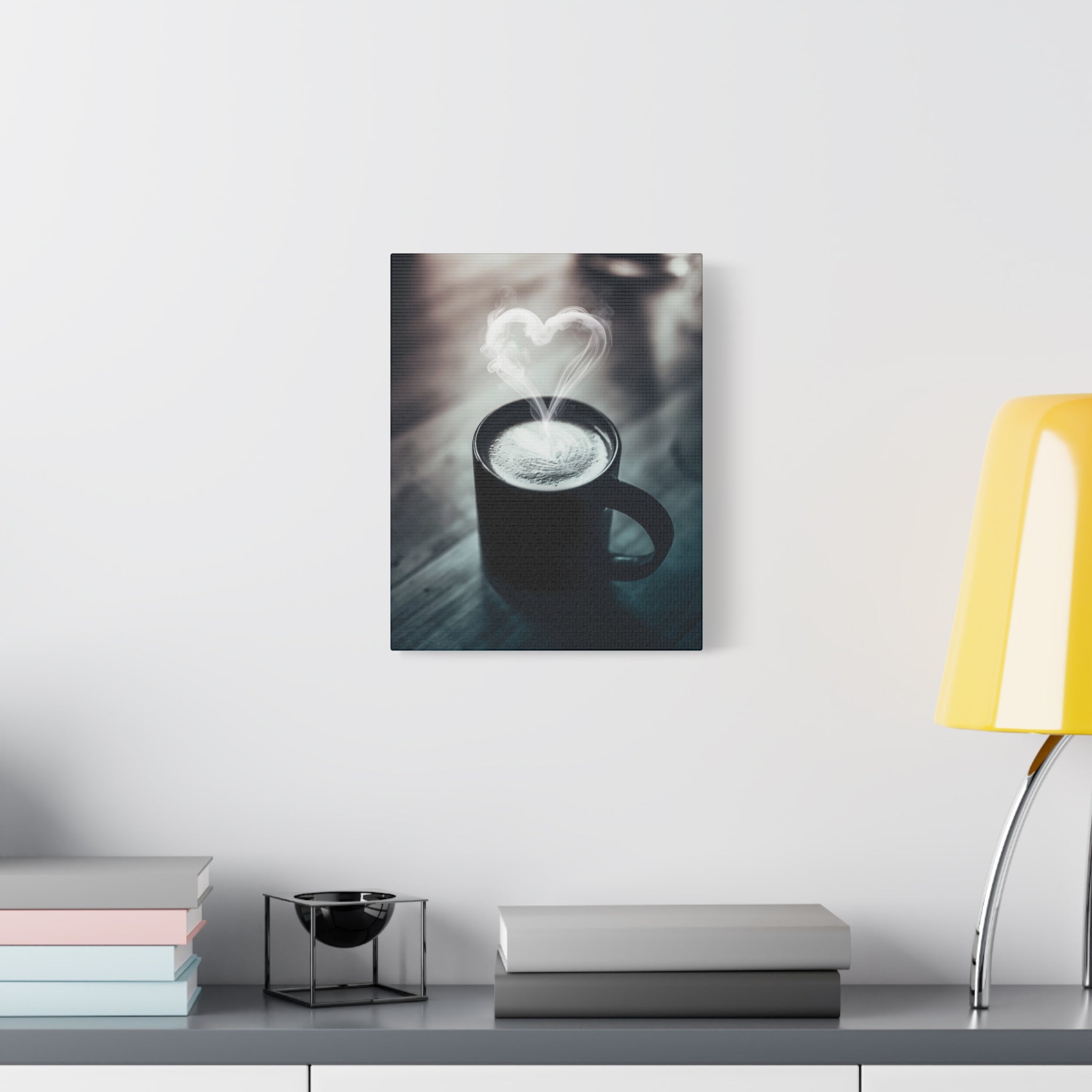 Coffee Love Canvas Wall Art - Aesthetic Kitchen Cafe Decor