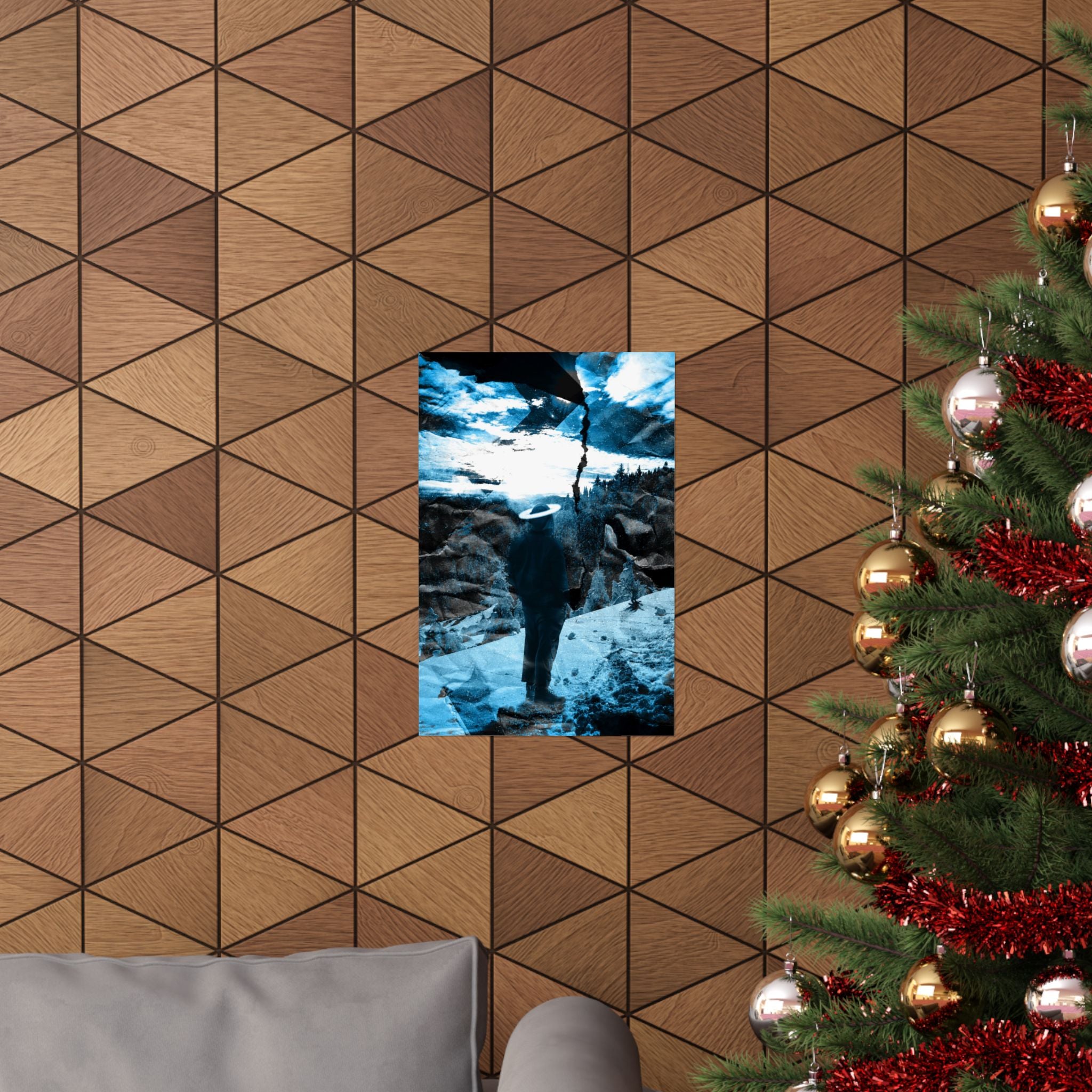 Winter Aurora Light - Torn Appart Matte Poster Print