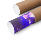 Vaporwaave Neon Skull Matte Poster Print