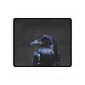 Mystical Blue Raven Mouse Pad - Crow Bird Desk Mat