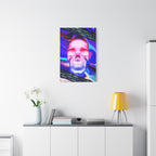 Free Your Mind Psychedelic Skull Canvas Art - Trippy Skeleton Decor