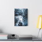 Frozen Forest Canvas Wall Art - Winter Wonderland Nature Decor