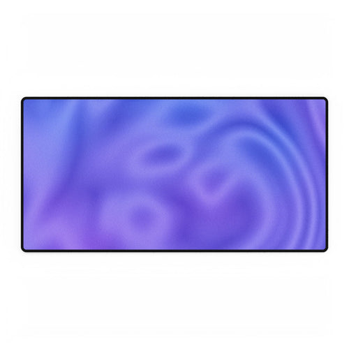 Liquid Metal Mist Pink Desk Mat - Violet and Blue Abstract Mouse Pad