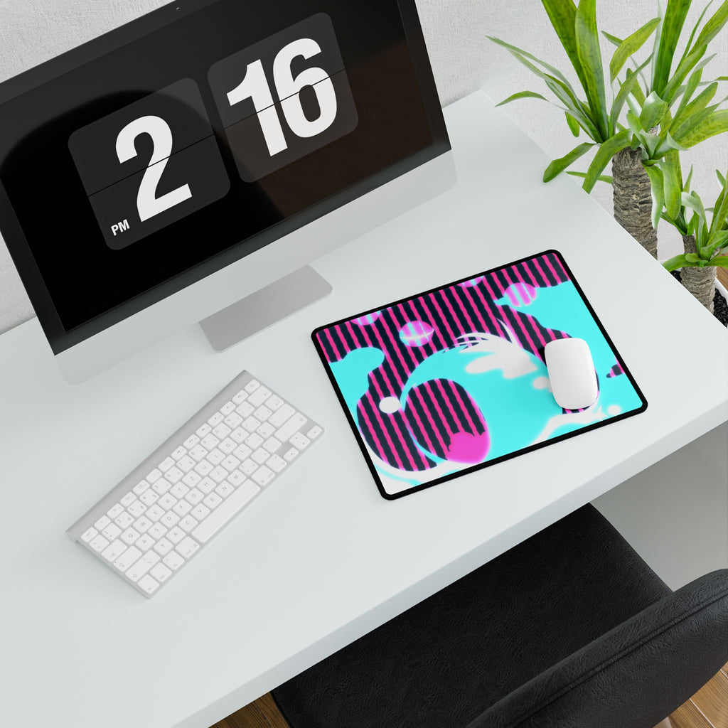 Glow Up Crt Art 0002 Layer 7 Desk Mat - Up 7 Mouse Pad