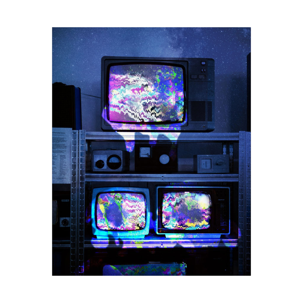 Digital Escape Poster - Abstract Tech Art Print