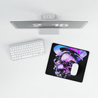 Melted Skeleton Skulls Desk Mat - Gothic Galaxy Mouse Pad