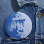 Educated Gorilla Pin - Reading Book Art Button