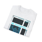 Cybernetic Grid Graphic Tee - Abstract Digital Art Shirt