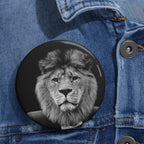 Lion in a Suit Pin - Business Animal Art Button