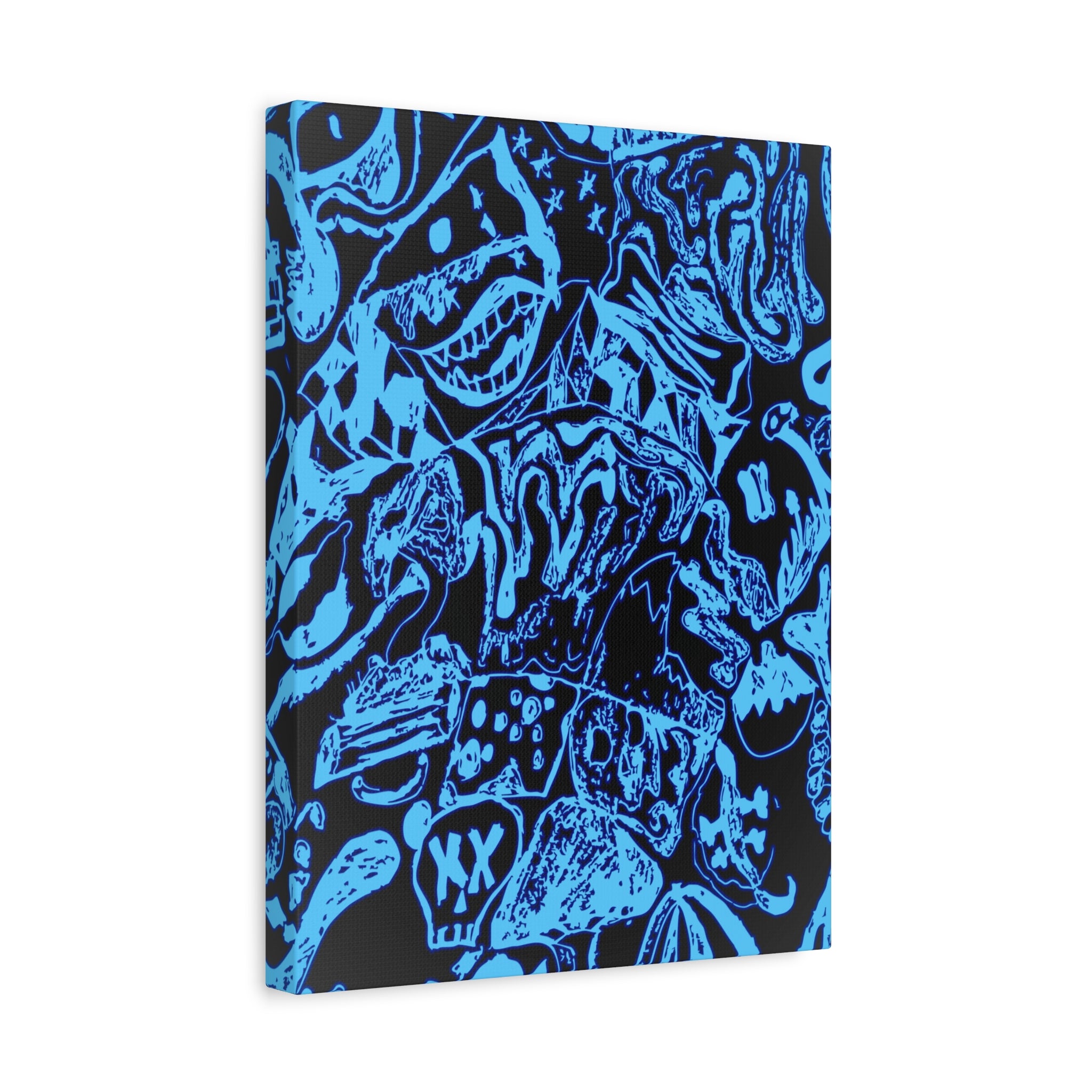Doodles of a Lost Mind Canvas Art - Psychedelic Abstract Mindscape
