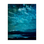 Serene Blue Sunrise Poster - Calm Lake Landscape Art Print