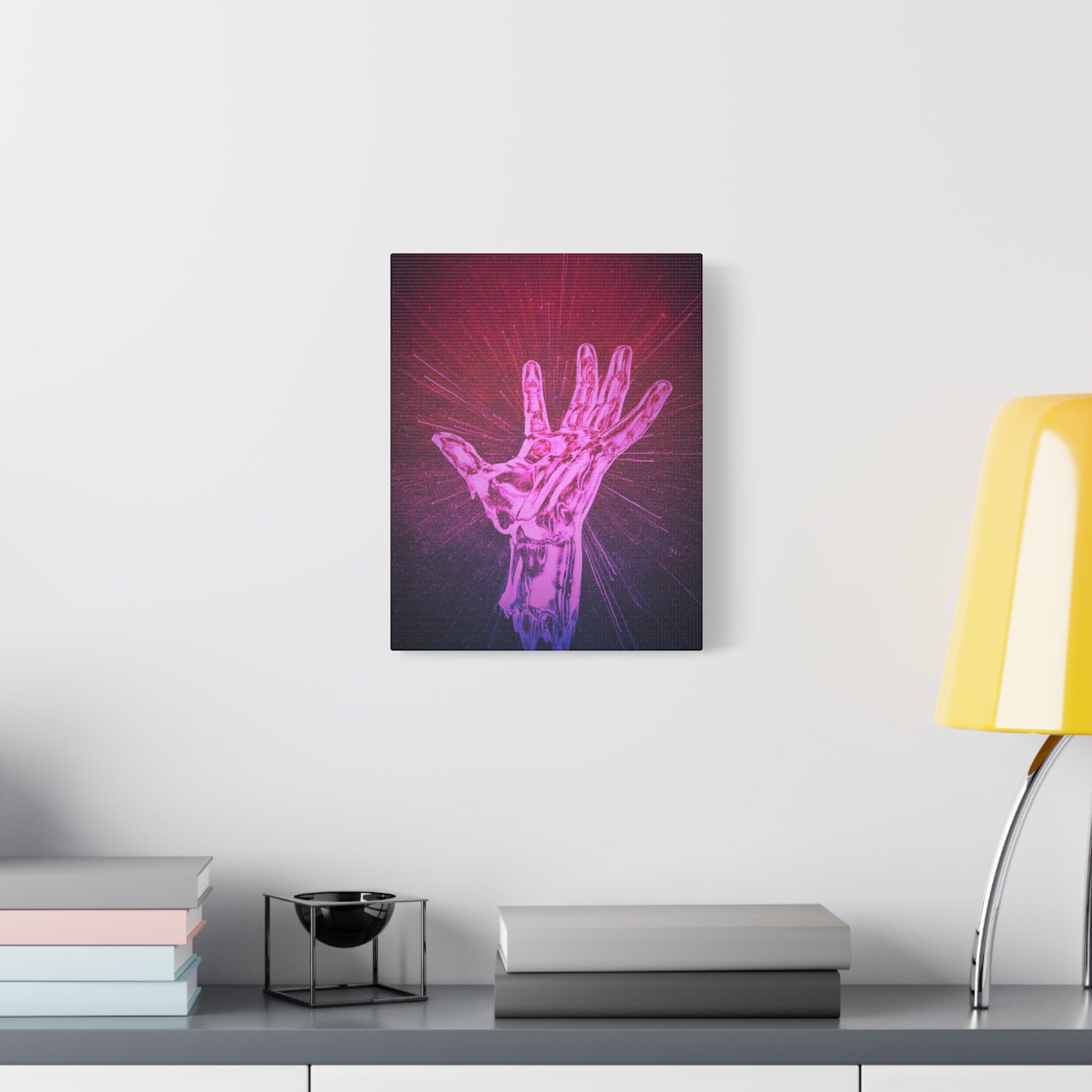 Hand of the Stars Galaxy Canvas Art - Mystical Astrology Wall Decor