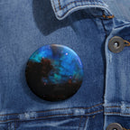 Stellar Castle Window Pin - Galaxy Cosmos Art Button