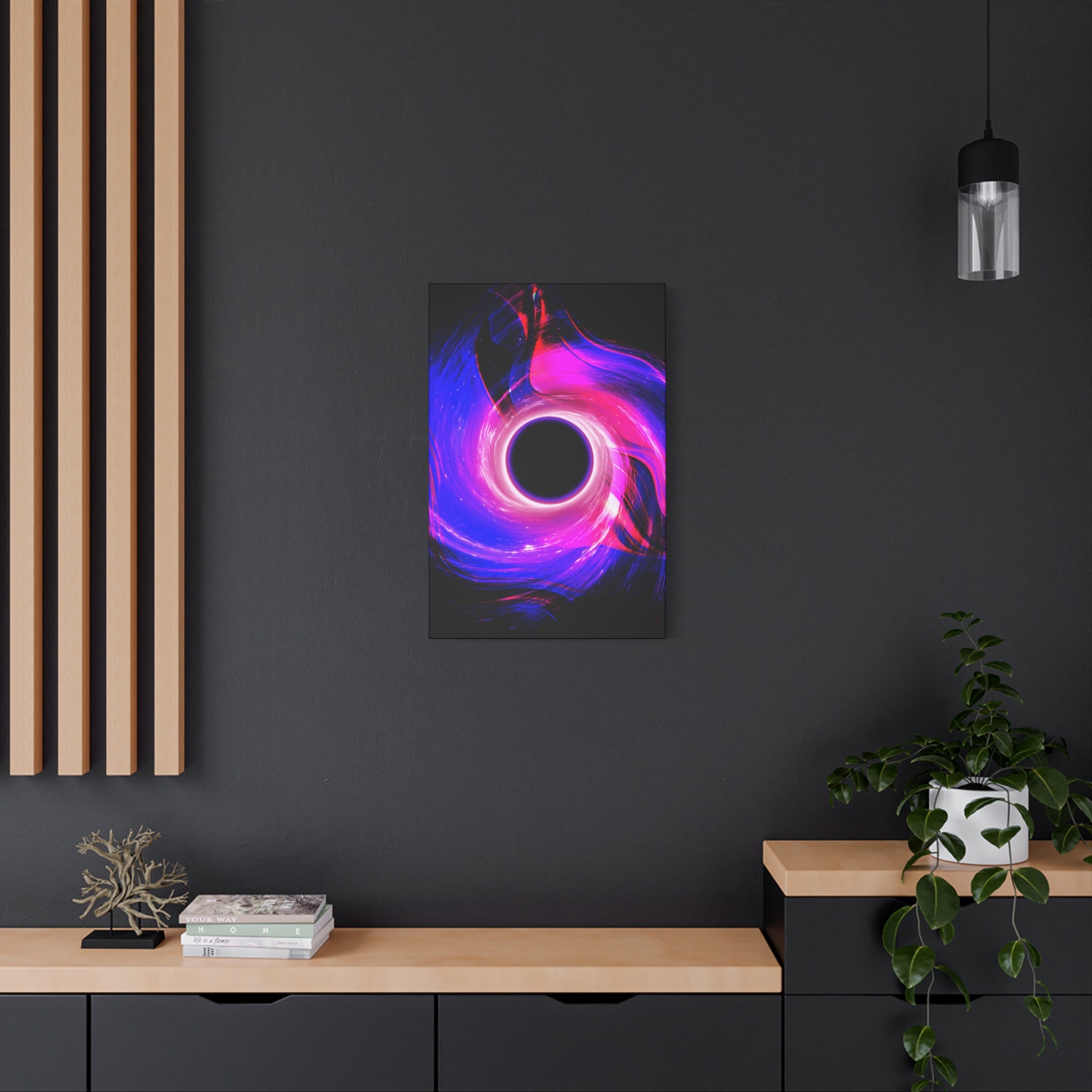 Neon Wave Horizon Canvas Wall Art - Special Edition Retro 80s Sunset