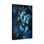 Galaxy Heart Canvas Wall Art - Cosmic Anatomical Space Love Decor