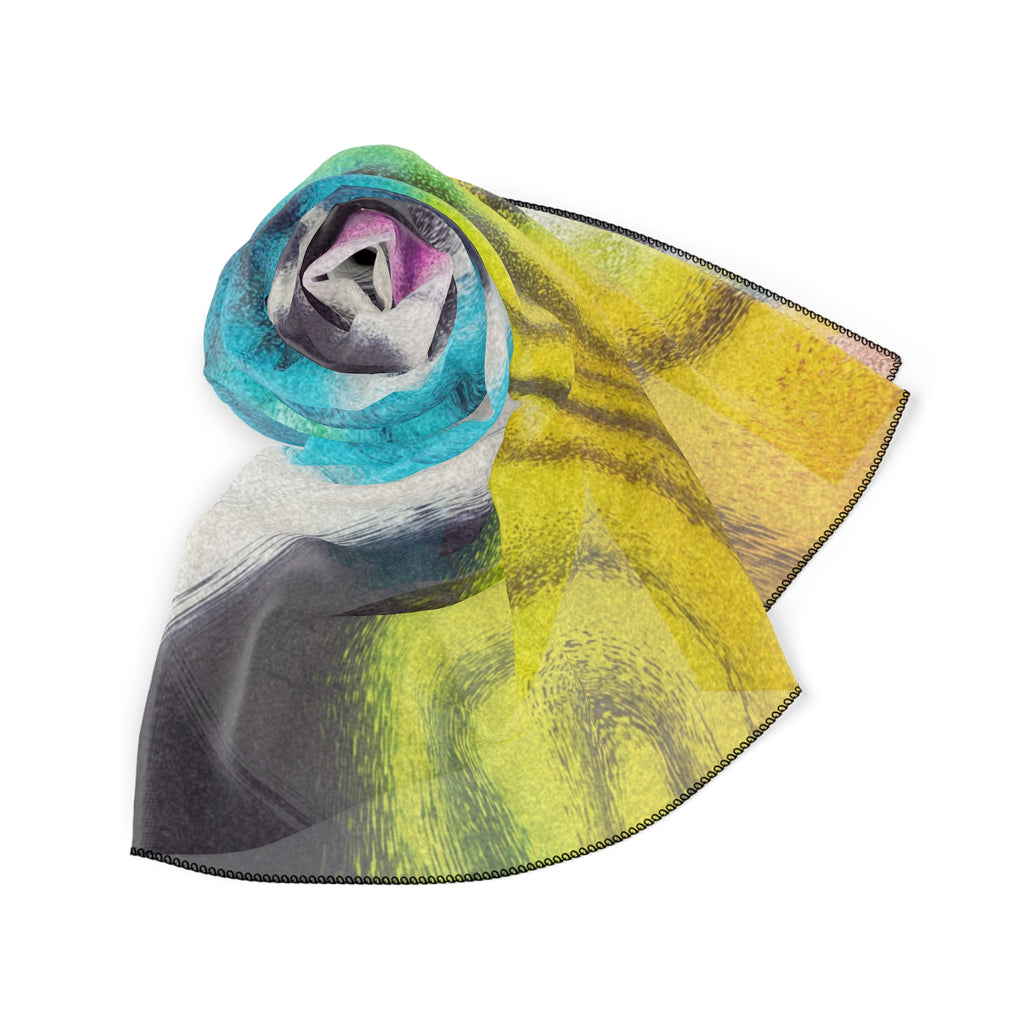 TieDye Night Scarf - Psychedelic Swirl Colors Shawl