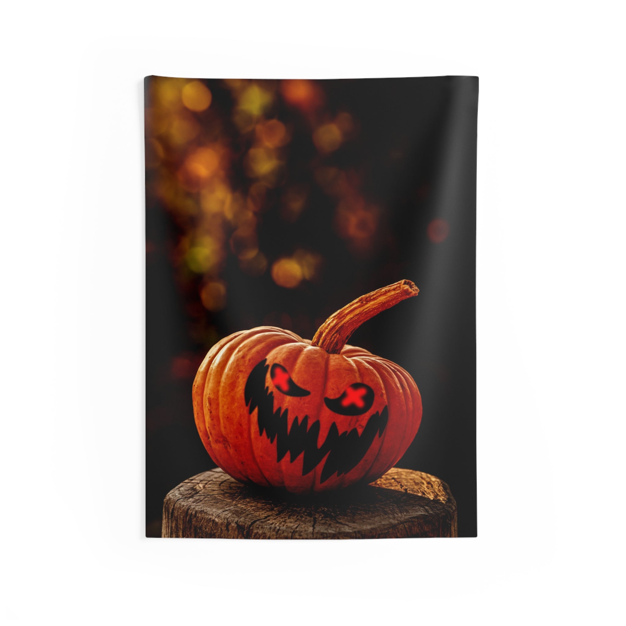 The Pumpkin Nightmare Art Tapestry