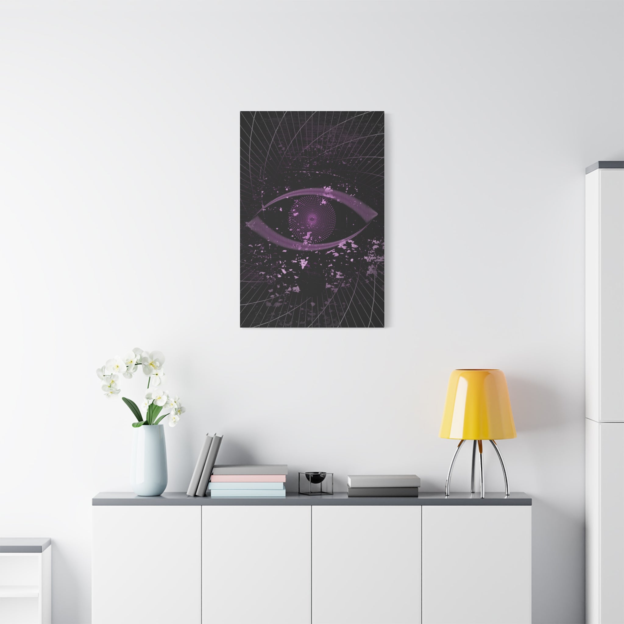 Eye of the Lost Cosmic Canvas Art - Mystical Third-Eye Galaxy Decor