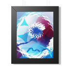 Geometry Portal Framed Poster - Modern Abstract Sci-Fi Wall Art