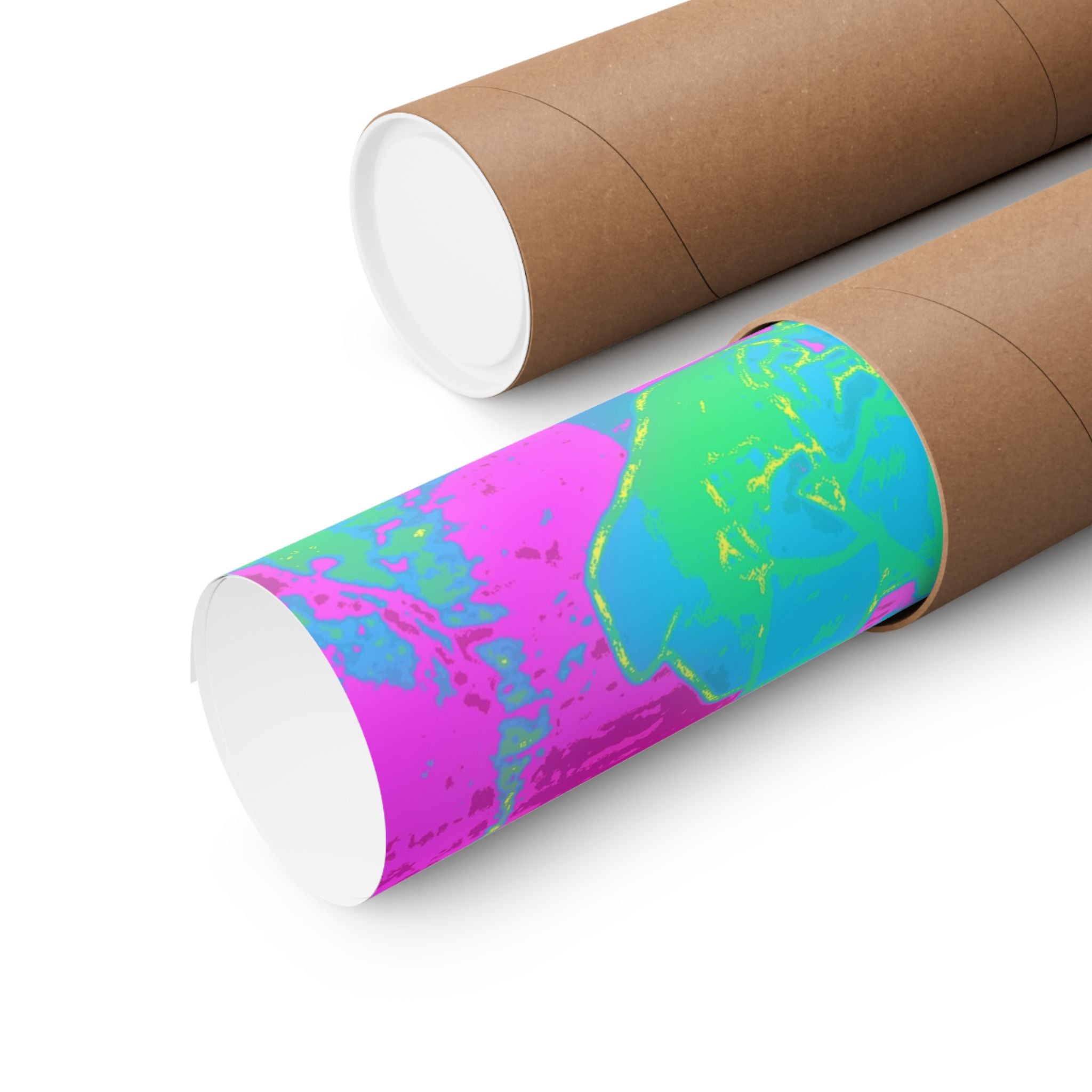 Melted Zone Poster - Surreal Melting Abstract Art Print