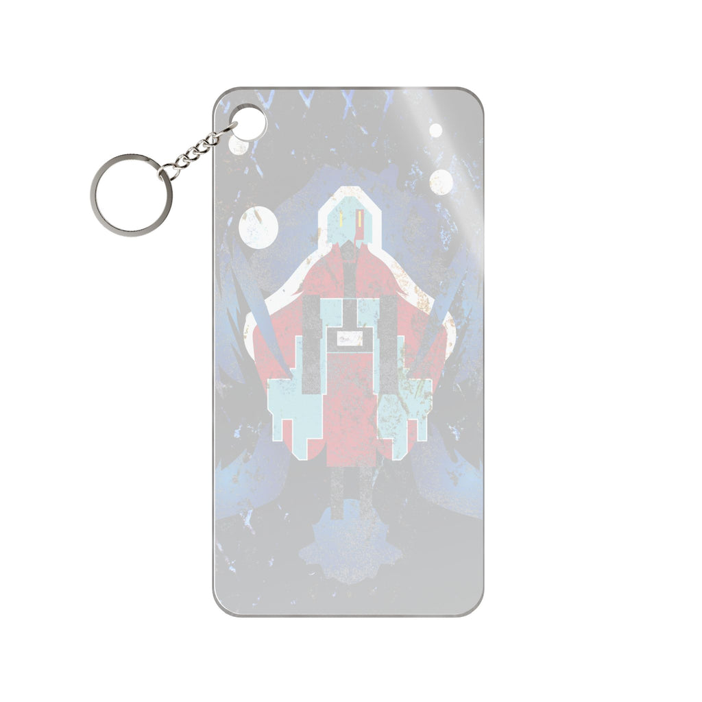 Scratch Abstract Keychain - Grunge Texture Acrylic Charm