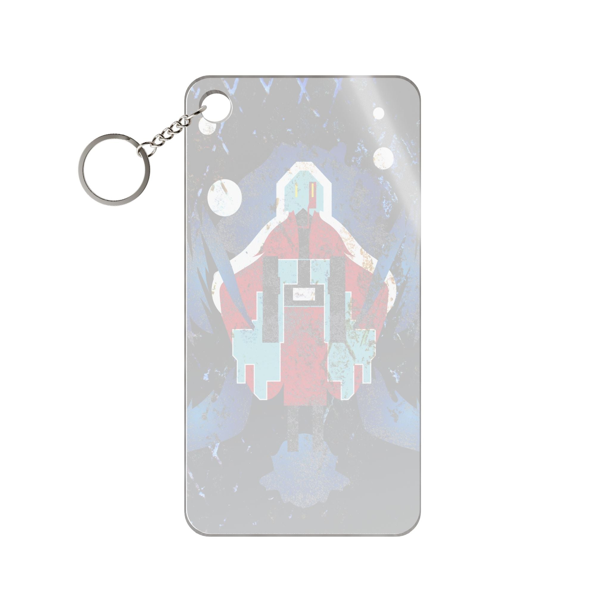 Scratch Abstract Keychain - Grunge Texture Acrylic Charm